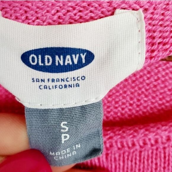 Old Navy Womens Pink Pullover Knit Sweater S Long Sleeve Crew Neck Lightweight - Picture 7 of 9
